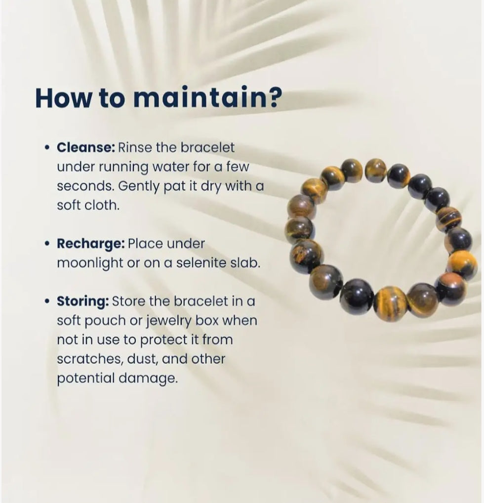 Natural Tiger eye round beads bracelet for confidence, happiness, health, and wealth, healing Crystal for Peace, Chakra Healing, and balancing